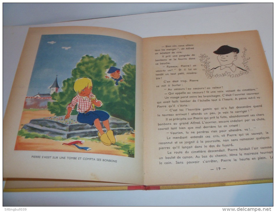 FALLADA Hans. PIERRE-QUI-BAFOUILLE. illust. de Pierre SIMON. EO + Jaquette. Hachette 1942. Silly Symphonies.