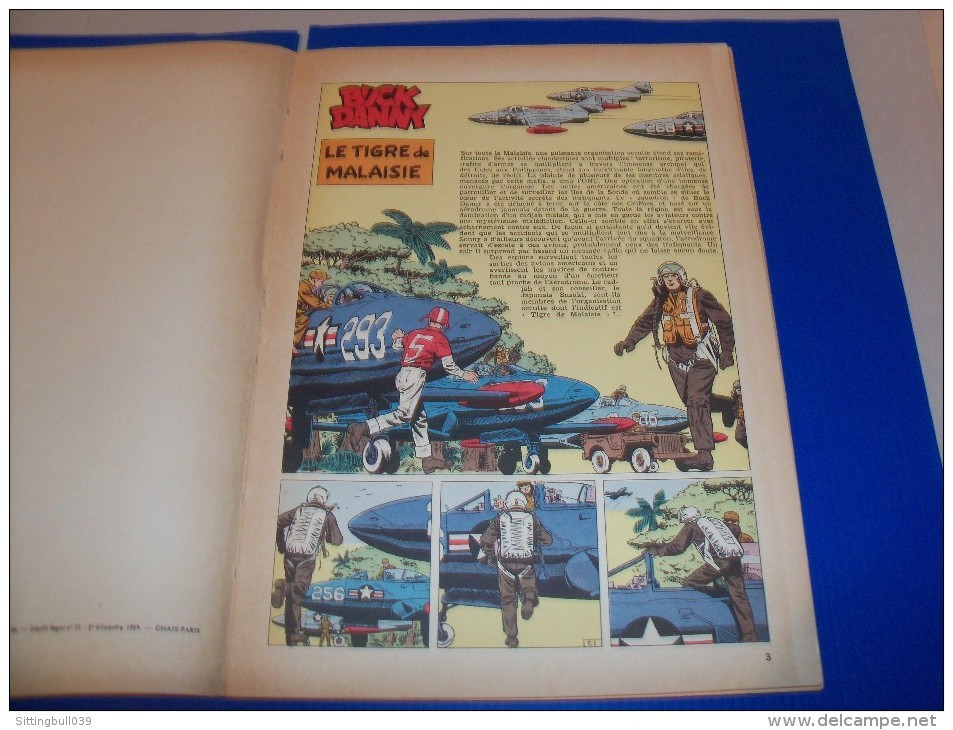 Les Aventures de Buck Danny. Le Tigre de Malaisie. Charlier/Hubinon. EO française 1959. Ed. Dupuis. Pièce de Collection