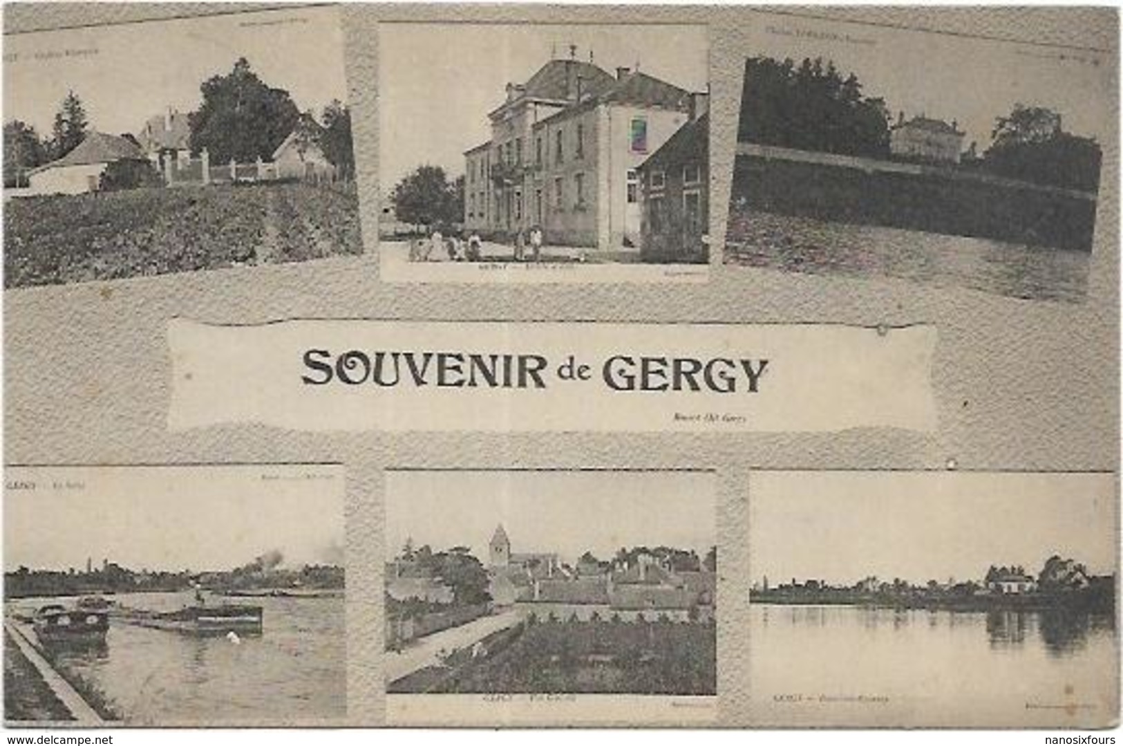 D 71.  GERGY.  SOUVENIR - Autres & Non Classés