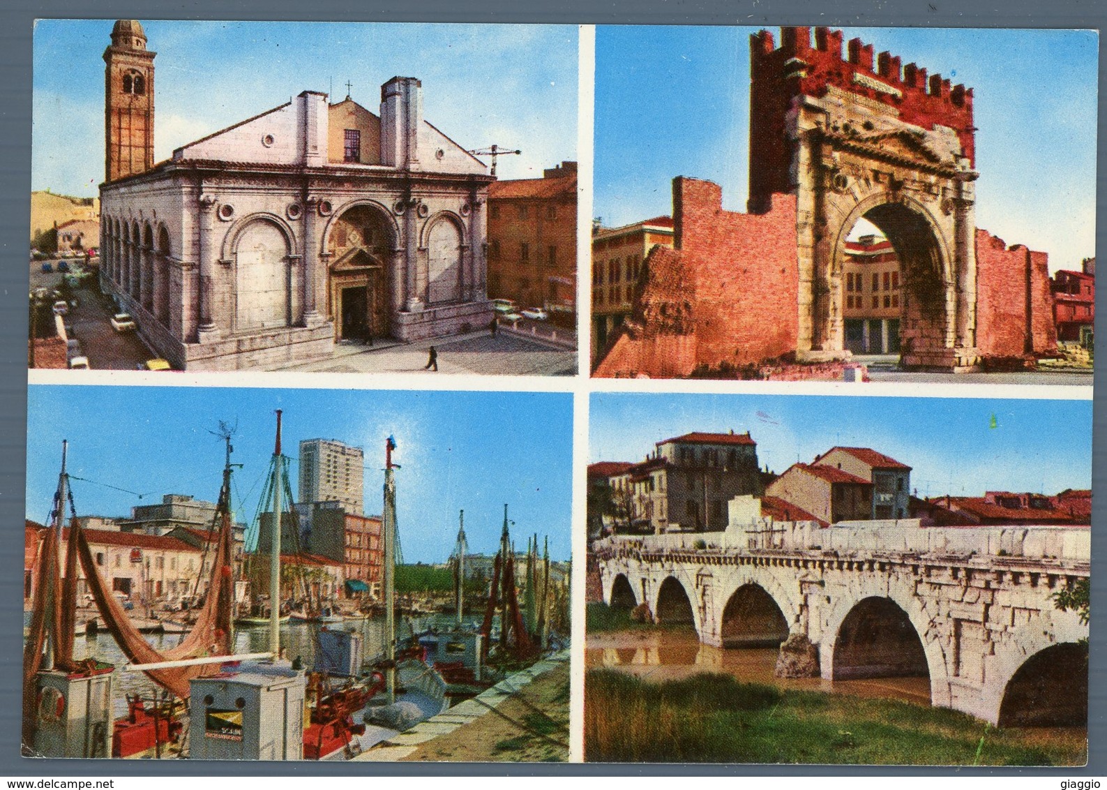 °°° Cartolina - Riviera Adriatica Souvenir Di Rimini Vedute Viaggiata °°° - Rimini