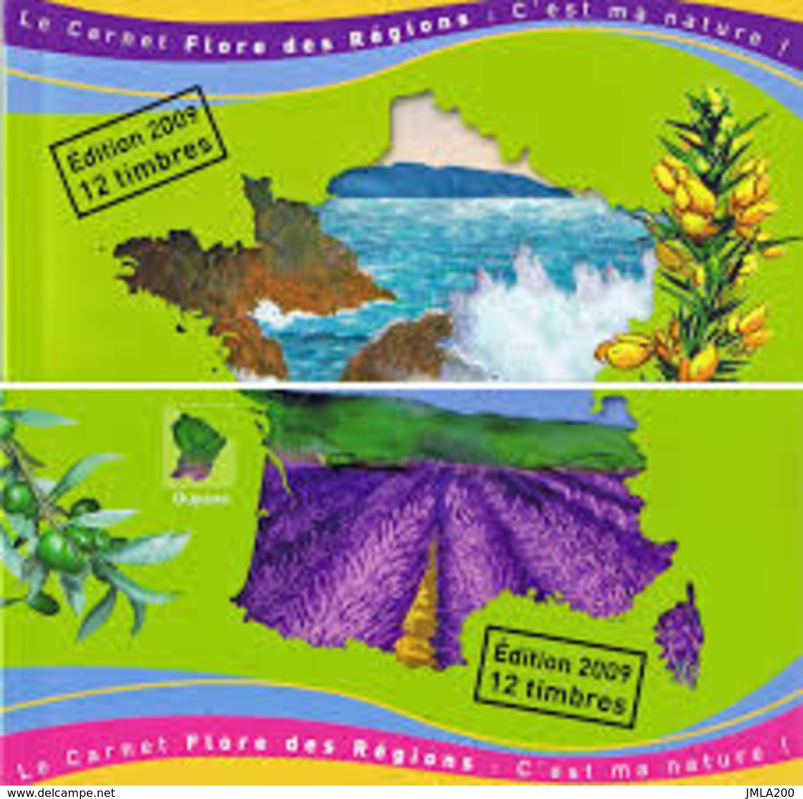 FRANCE 2009 - 2 Carnets De 12 TIMBRES  BC 291 Et BC 303 FLORE De Nos REGIONS Neuf - Commémoratifs