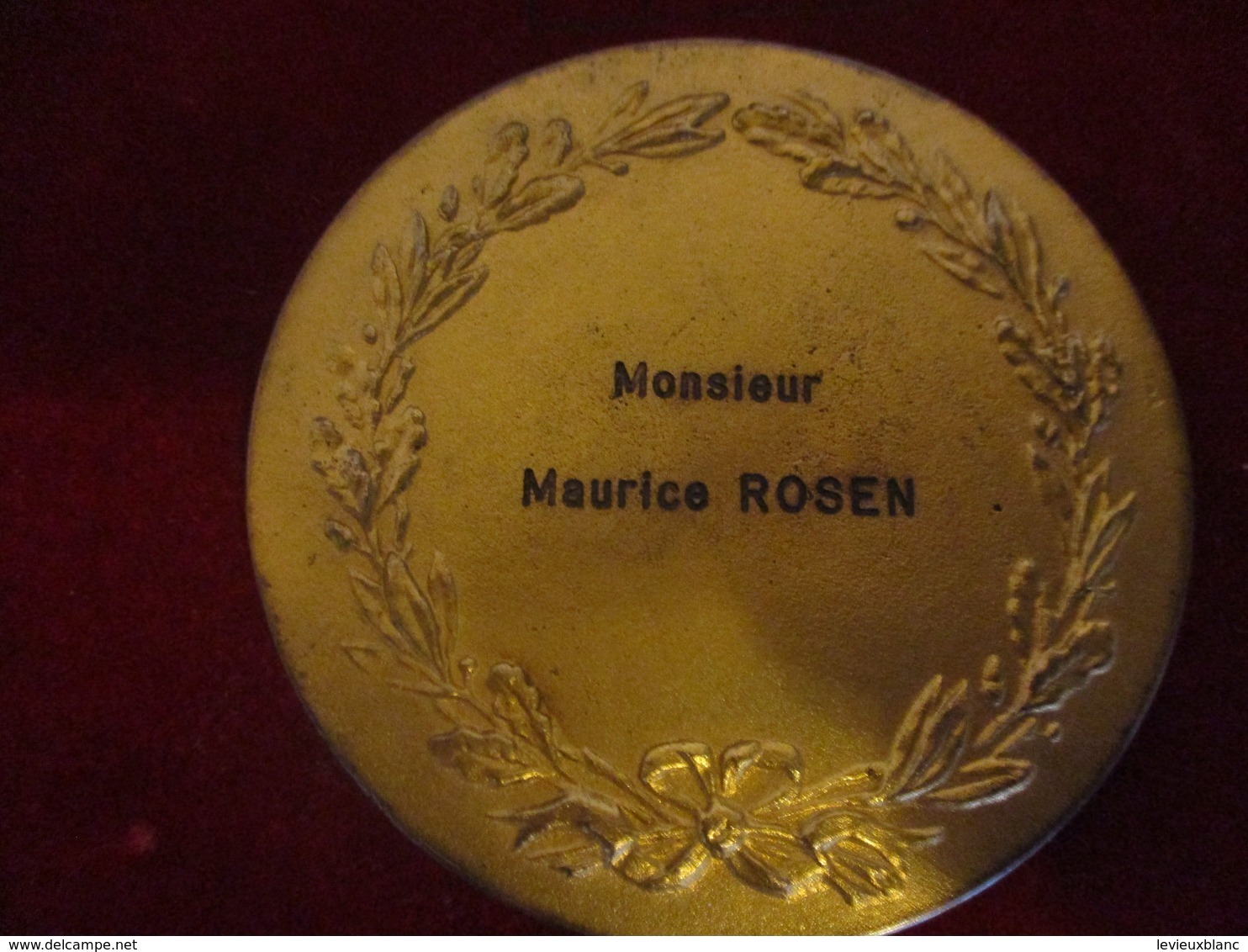 Médaille De Table/écrin/Foire De PARIS/Bronze Doré/ Maurice ROSEN /1975   MED305 - Profesionales / De Sociedad