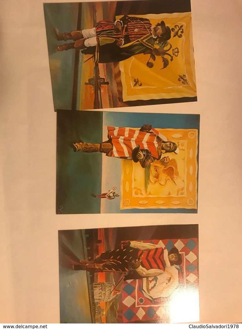 Pisa - Gioco Del Ponte. 12 Cartoline - Pamio Otto - Costumi E Bandiere Dei Quartieri - Giochi Regionali