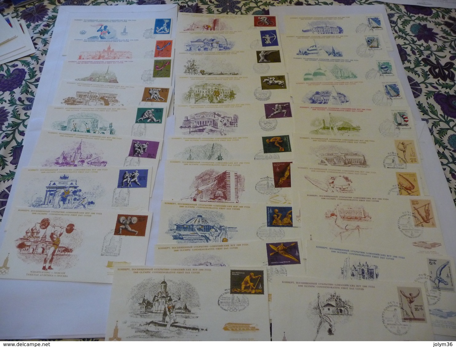 Lot De 164 Lettres  Jeux Olympiques MOSCOU 1980 - Sommer 1980: Moskau