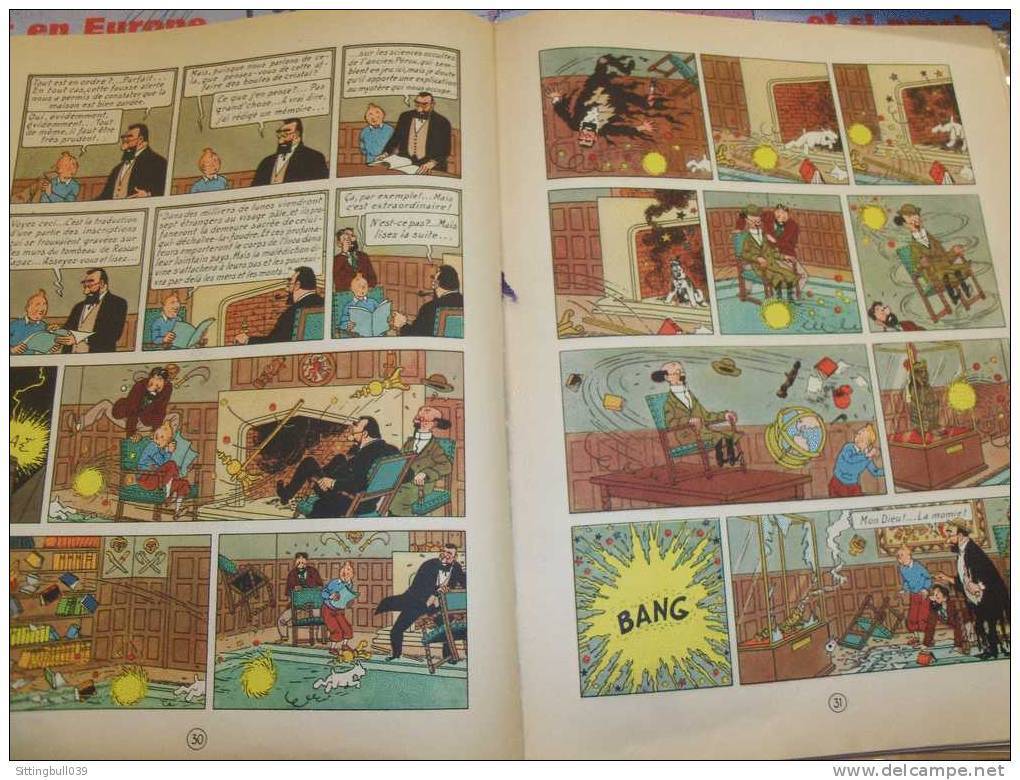 HERGE. Sérigraphie Inspirée Des 7 Boules De Cristal. Dessin De ARLI. SD 1984 Hergé Prend La Place De Rascar Capac. RARE - Sérigraphies & Lithographies