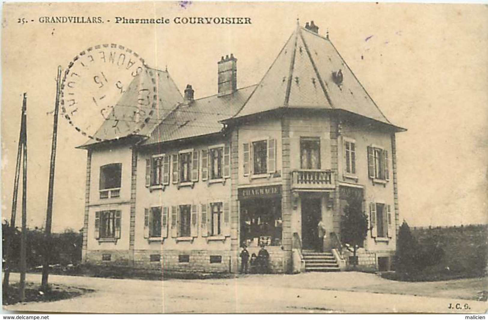 -dpts Div.-ref-AP473- Territoire De Belfort - Grandvillars - Pharmacie Courvoisier - Phamacies - Santé - - Grandvillars