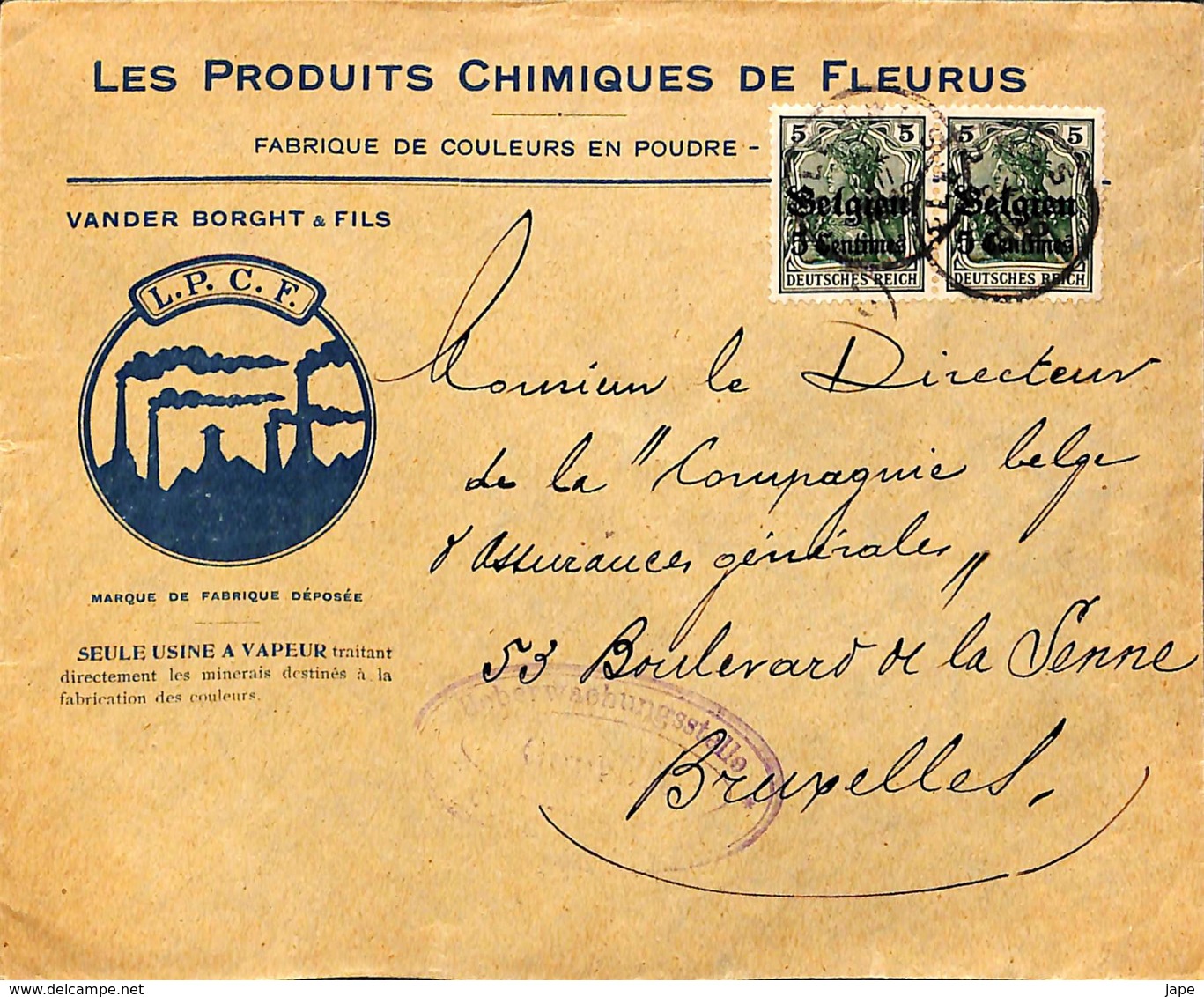 Fleurus, Produits Chimiques - OC1/25 Generalgouvernement 