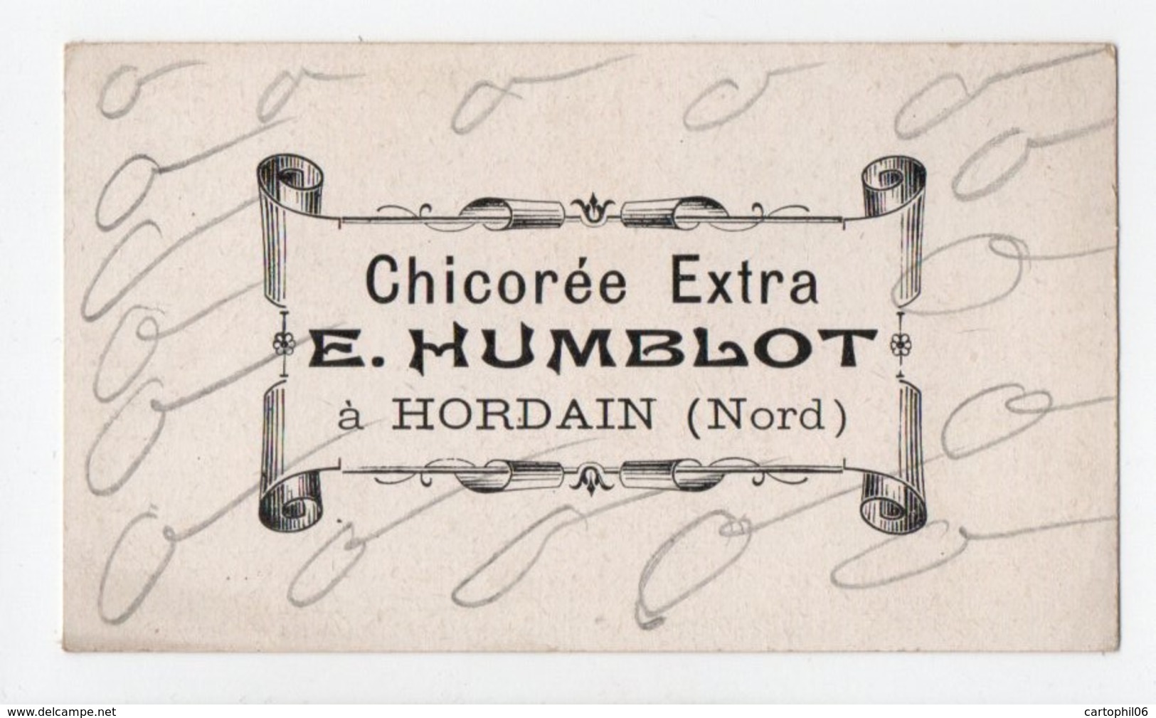 - CHROMO Chicorée Extra E. HUMBLOT, à HORDAIN (Nord) - Carte Géographique MADAGASCAR - - Thé & Café