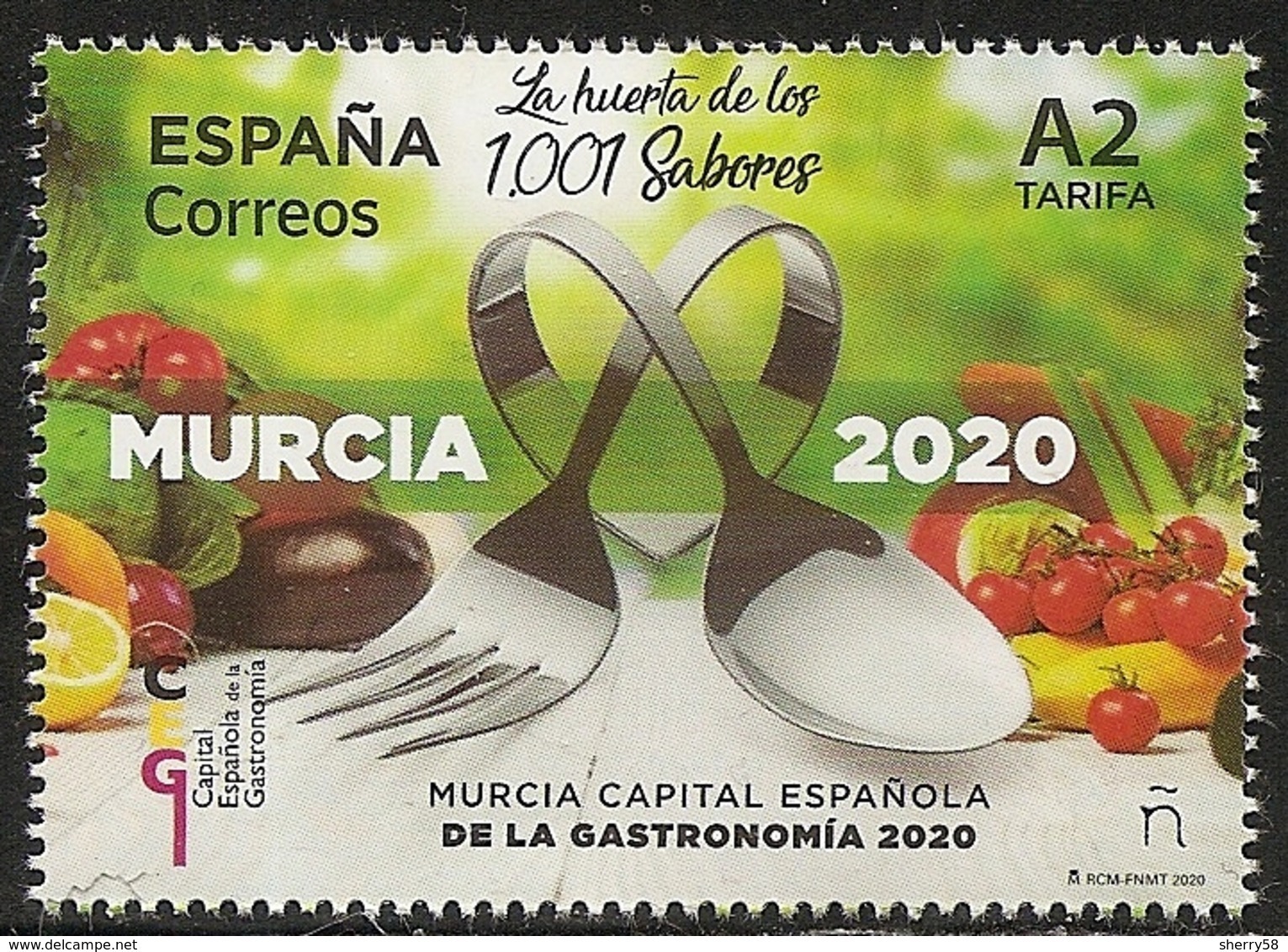 2020-ED. 5379 - Capital Española De La Gastronomía 2020. Murcia - NUEVO- - Nuevos
