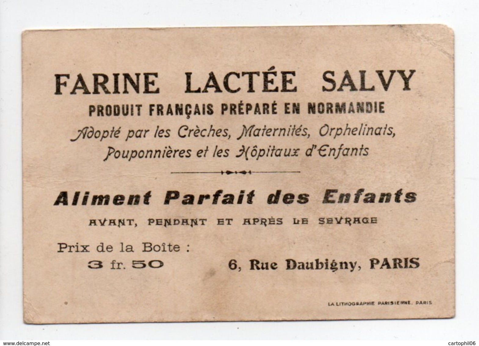 - CHROMO FARINE LACTÉE SALVY - Aliment Parfait Des Enfants - LES SARDINES - - Altri & Non Classificati