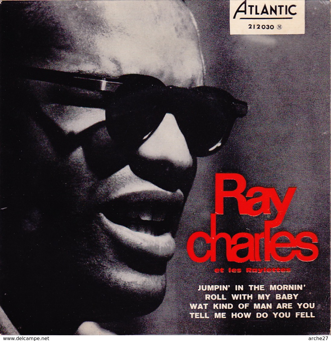 RAY CHARLES - EP - 45T - Disque Vinyle - Jumpin' In The Mornin - N° 212030 - Blues