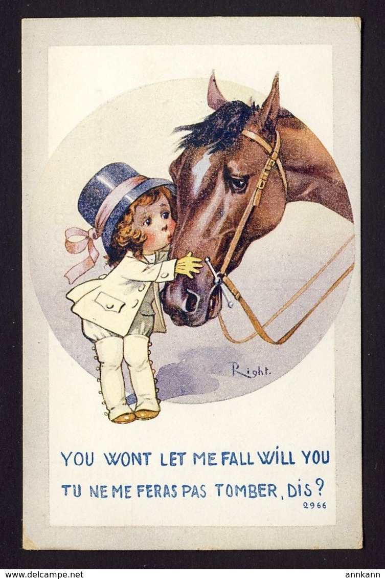 You Won't Let Me Fall Will You? Little Girl Horse - Artist Right - Humour