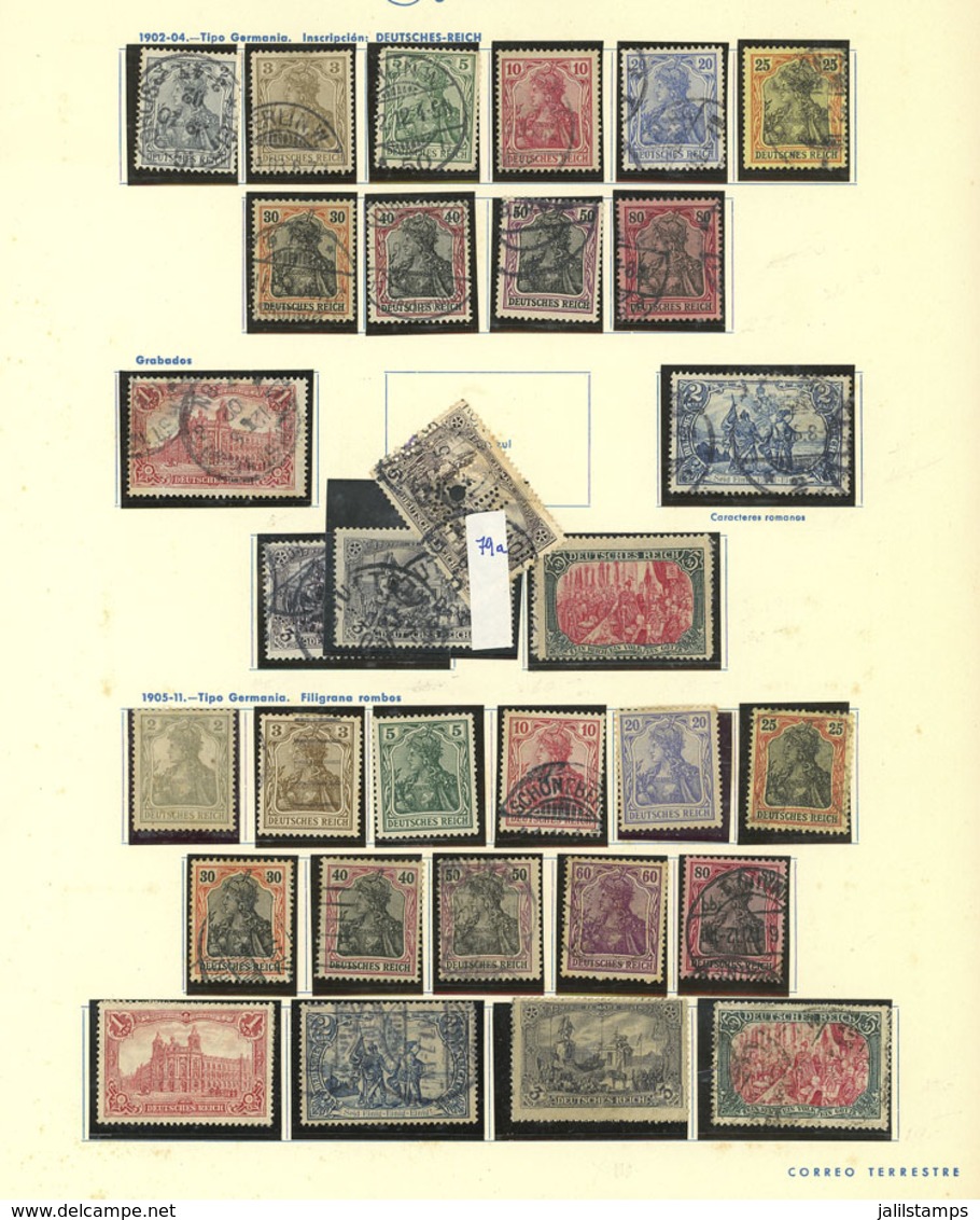 GERMANY: Collection On 42 Pages, Used Or Mint Stamps Of Mixed Quality (from Some With Defects To Others Of Fine To VF Qu - Sammlungen