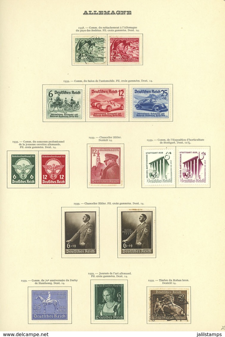 GERMANY: Collection On 38 Pages, Used Or Mint Stamps Of Mixed Quality (from Some With Defects To Others Of Fine To VF Qu - Sammlungen