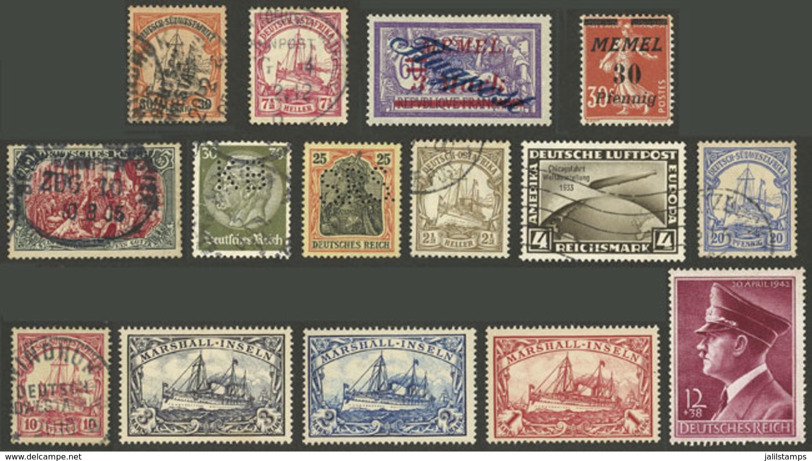 GERMANY + COLONIES: Interesting Lot Of Stamps Of Varied Periods, The General Quality Is Fine To VF (a Few May Have Minor - Sammlungen