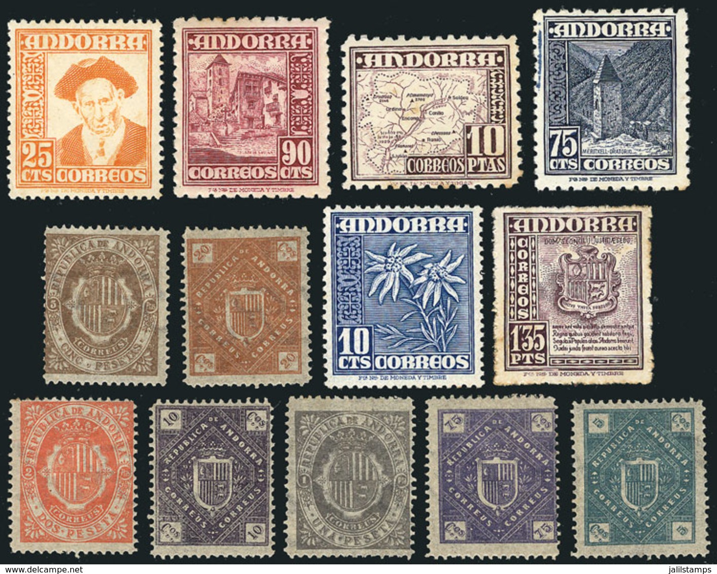 SPANISH ANDORRA: Small But Interesting Lot Of Stamps, Most Of Very Fine Quality! - Sammlungen