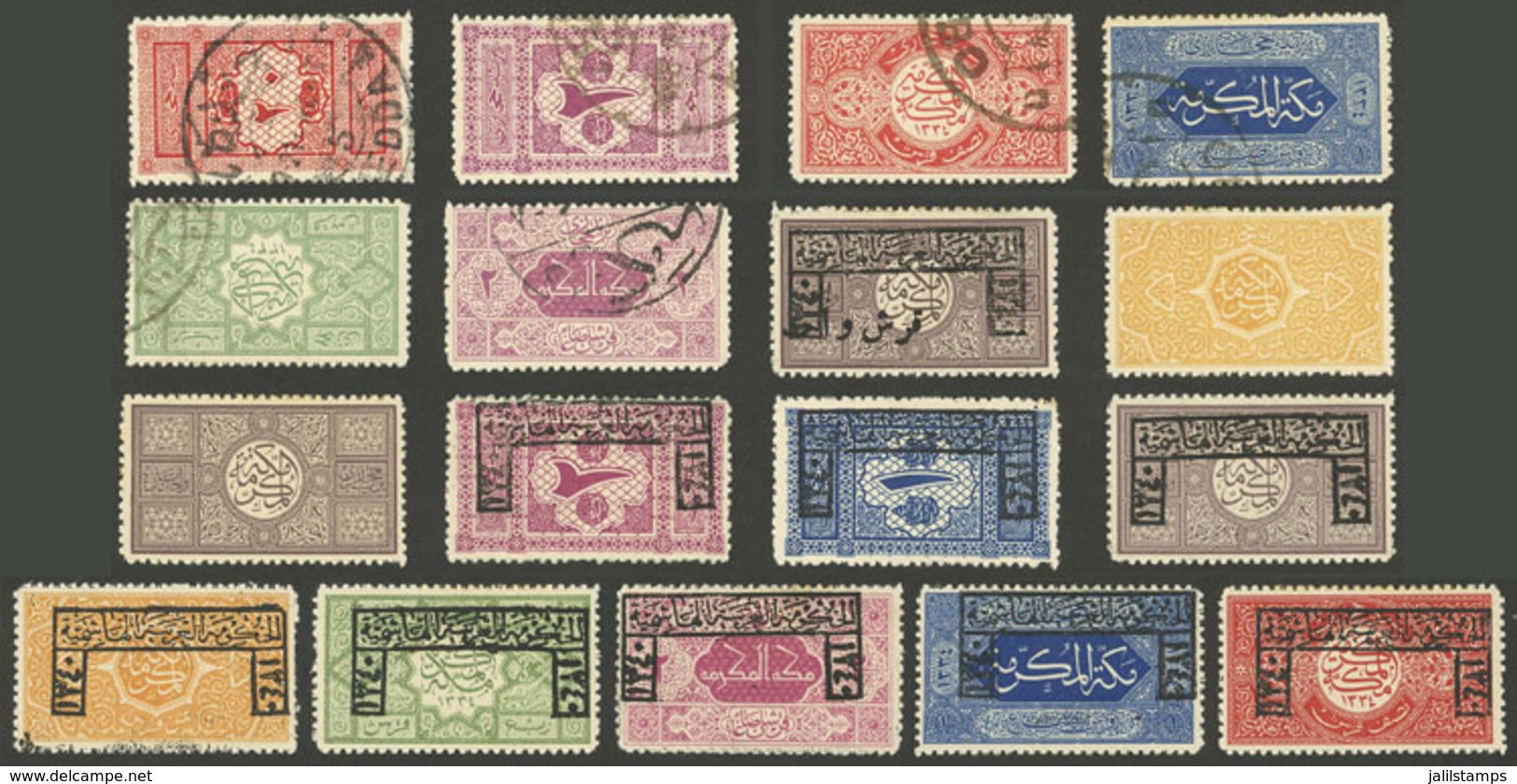 SAUDI ARABIA: Lot Of Used Or Mint Lightly Hinged Stamps, Very Fine General Quality, Including Scarce Value, High Catalog - Saudi-Arabien