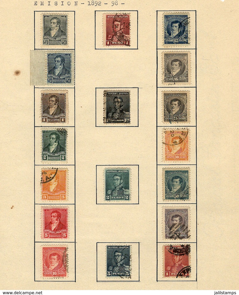 ARGENTINA: Old Collection On Album Pages, Including Several Good Values And Sets, Very Fine General Quality, Good Opport - Lots & Serien