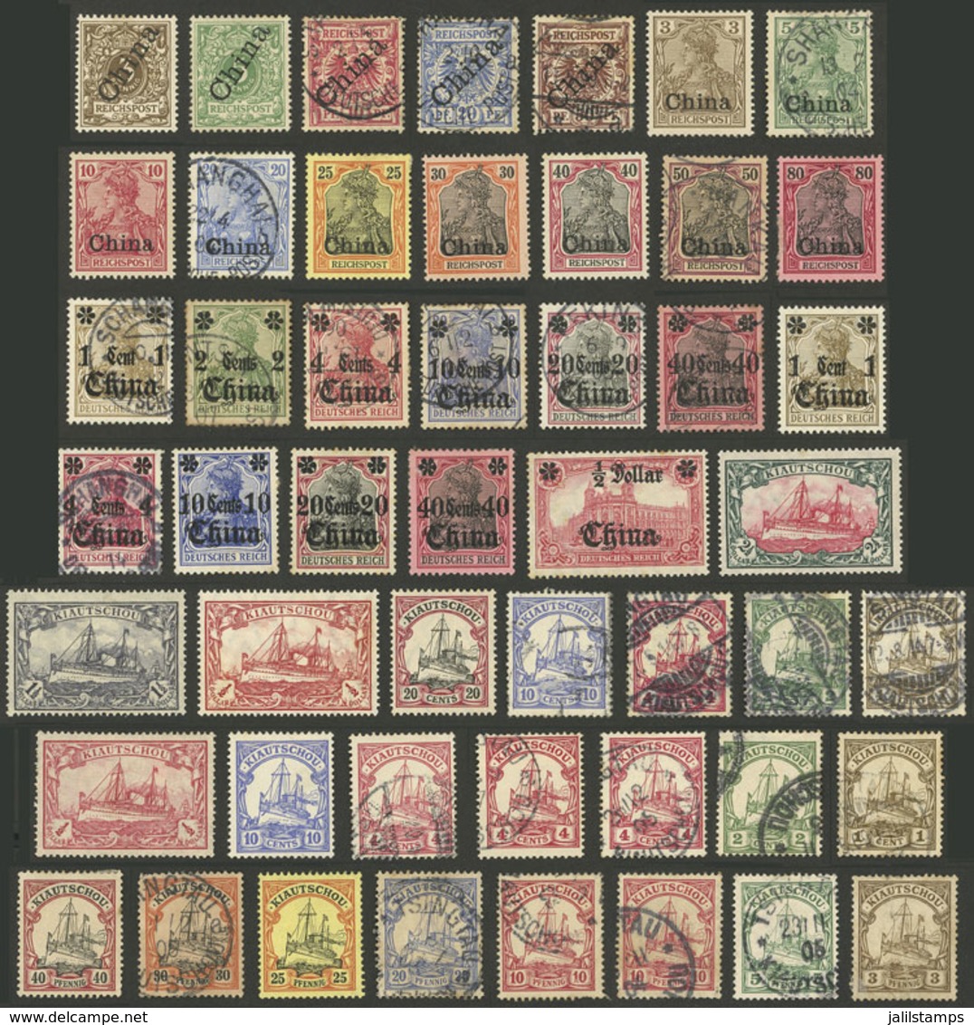 CHINA - GERMAN OFFICES: Interesting Lot Of Used Or Mint Stamps, Mixed Quality, Some With Minor Faults, Others Of Fine To - Sonstige & Ohne Zuordnung