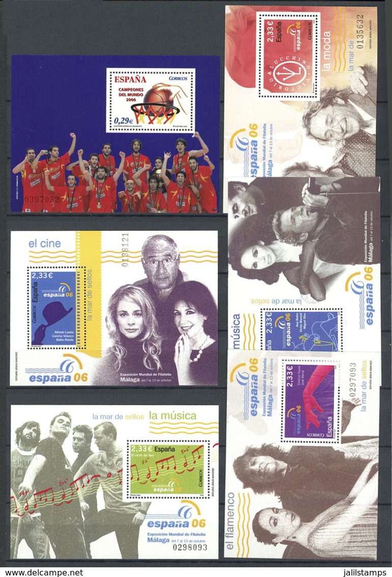 SPAIN: Collection Of Stamps  And Souvenir Sheets Issued Circa Between 2003 And 2012 (fairly Complete), Mounted In Large  - Sammlungen