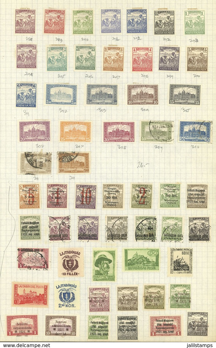 HUNGARY: Old Collection On 21 Pages, Including Good Values, There Are Interesting Cancels, And The Catalog Value Is Sure - Sammlungen