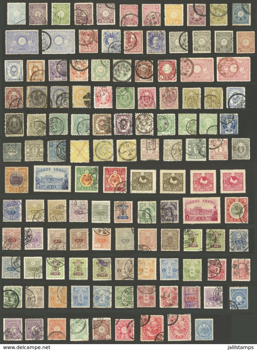 JAPAN: Interesting Lot Of Old Stamps, Some With Small Defects, Most Of Fine Quality! - Lots & Serien