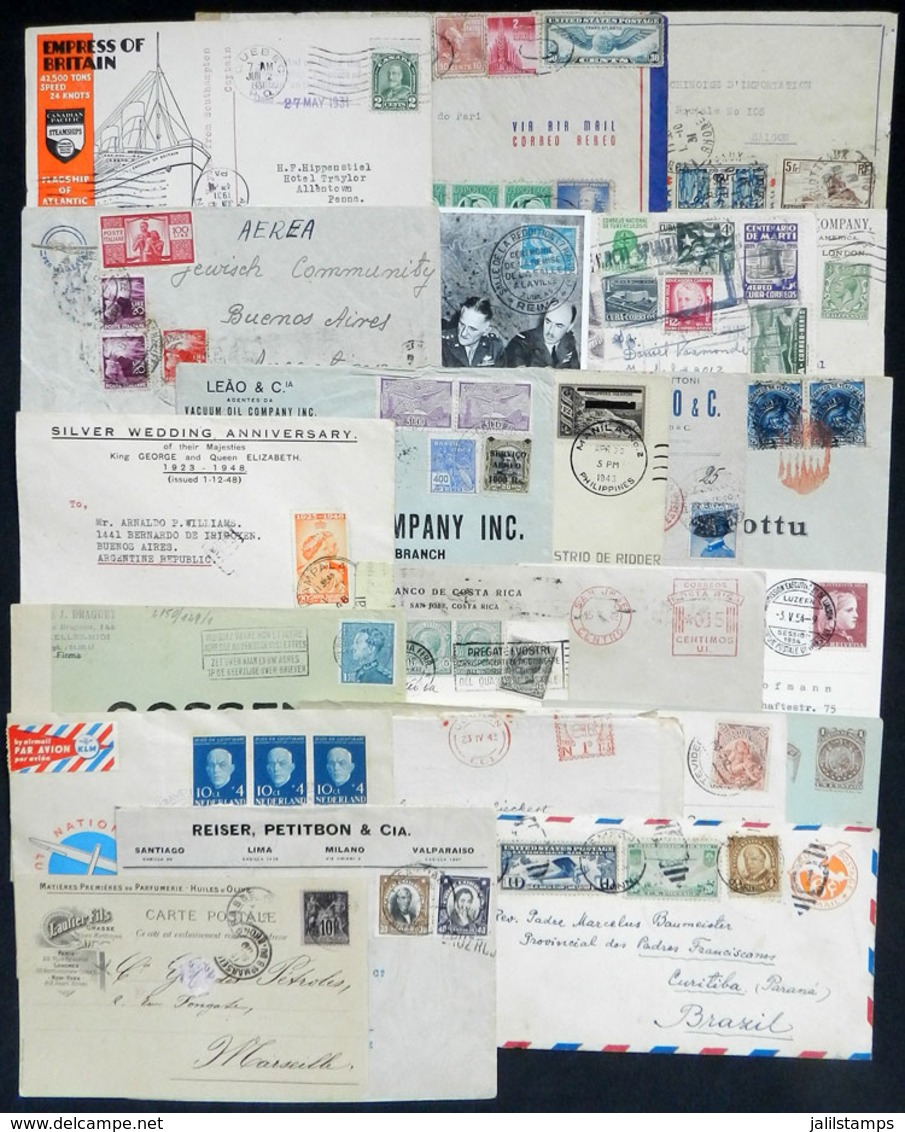 WORLDWIDE: 23 Covers Or Cards Of Various Countries And Periods, Several Very Interesting And With Good Retail Value, Goo - Sonstige & Ohne Zuordnung