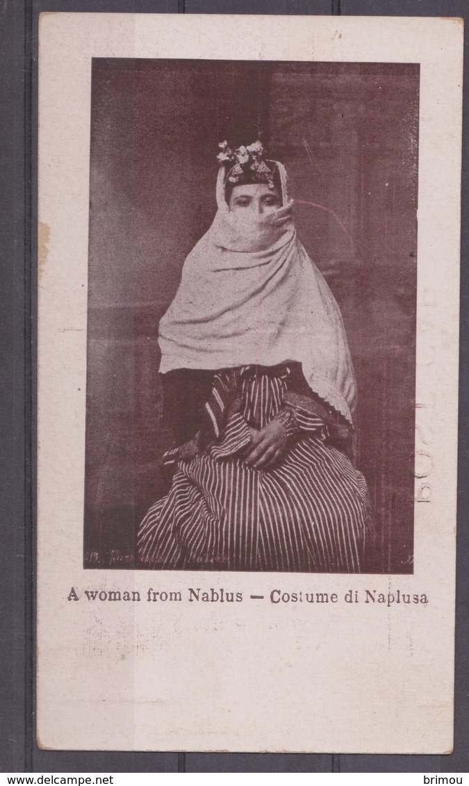 Palestine, Carte Postale Woman From Nablus, Naplouse. - Palestine