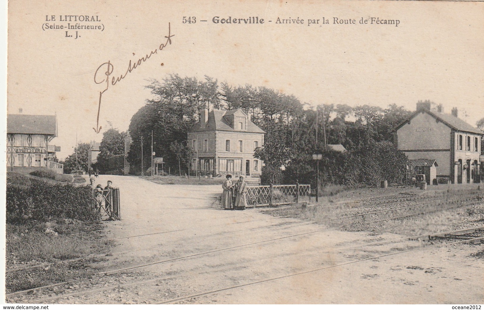 76 Goderville. Arrivée Par La Route De Fecamp - Goderville