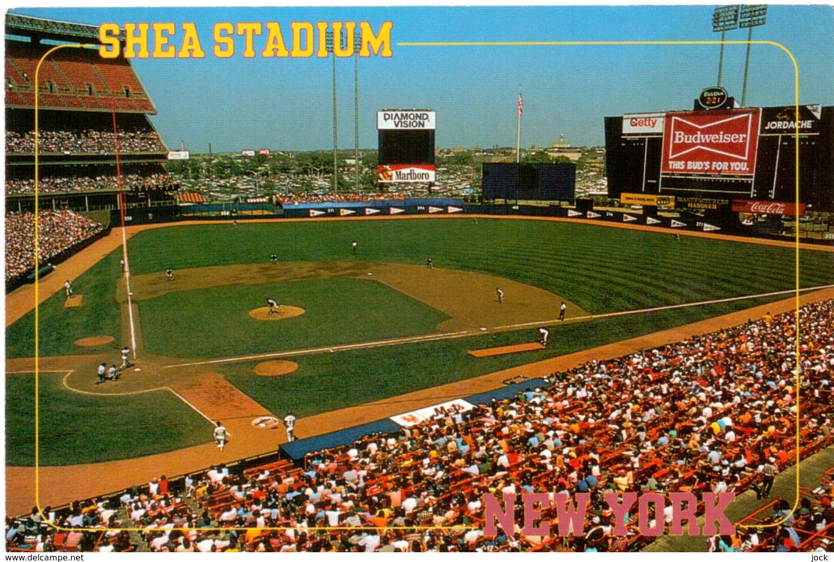 Postcard Stadium New York Usa Shea Stadion Stadio - Estadio - Stade - Sports - Baseball - Stadi