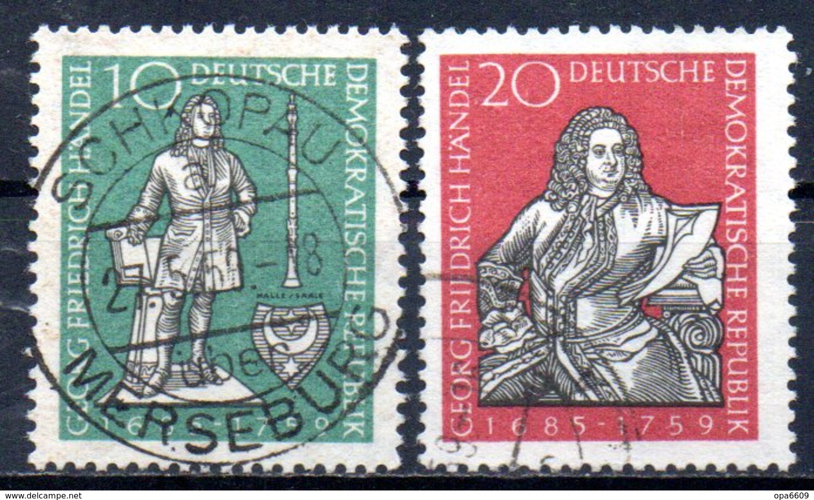 (DDR-BM1) DDR  "200.Todestag Von Georg Friedrich Händel" Mi 682/83 Sauber Gestempelt - Used Stamps
