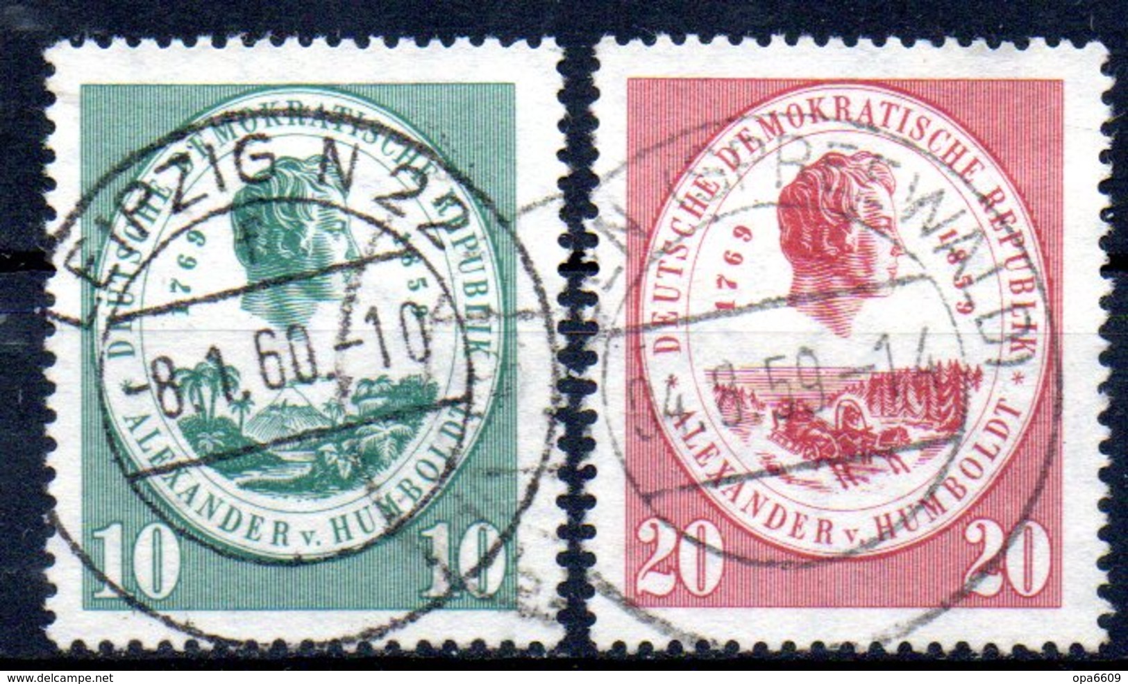 (DDR-BM1) DDR  "100.Todestag Von Alexander Von Humboldt" Mi 684/85 Sauber Gestempelt - Used Stamps