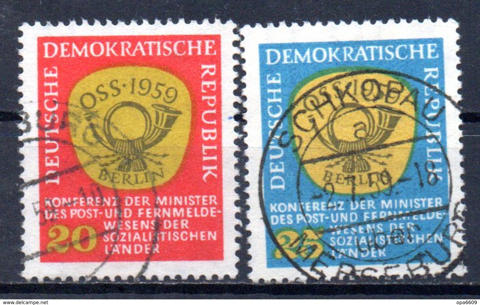 (DDR-BM1) DDR  "Konferenz Der Minister Des Post- U. Fernmeldewesens..." Mi 686/87 Sauber Gestempelt - Used Stamps