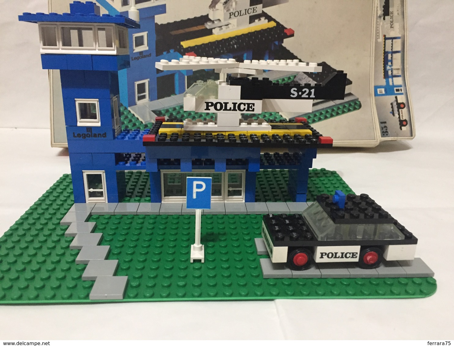 LEGO LEGOLAND STAZIONE DI POLIZIA SET 354 VINTAGE COMPLETO SCATOLA E ISTRUZIONI - Lego System