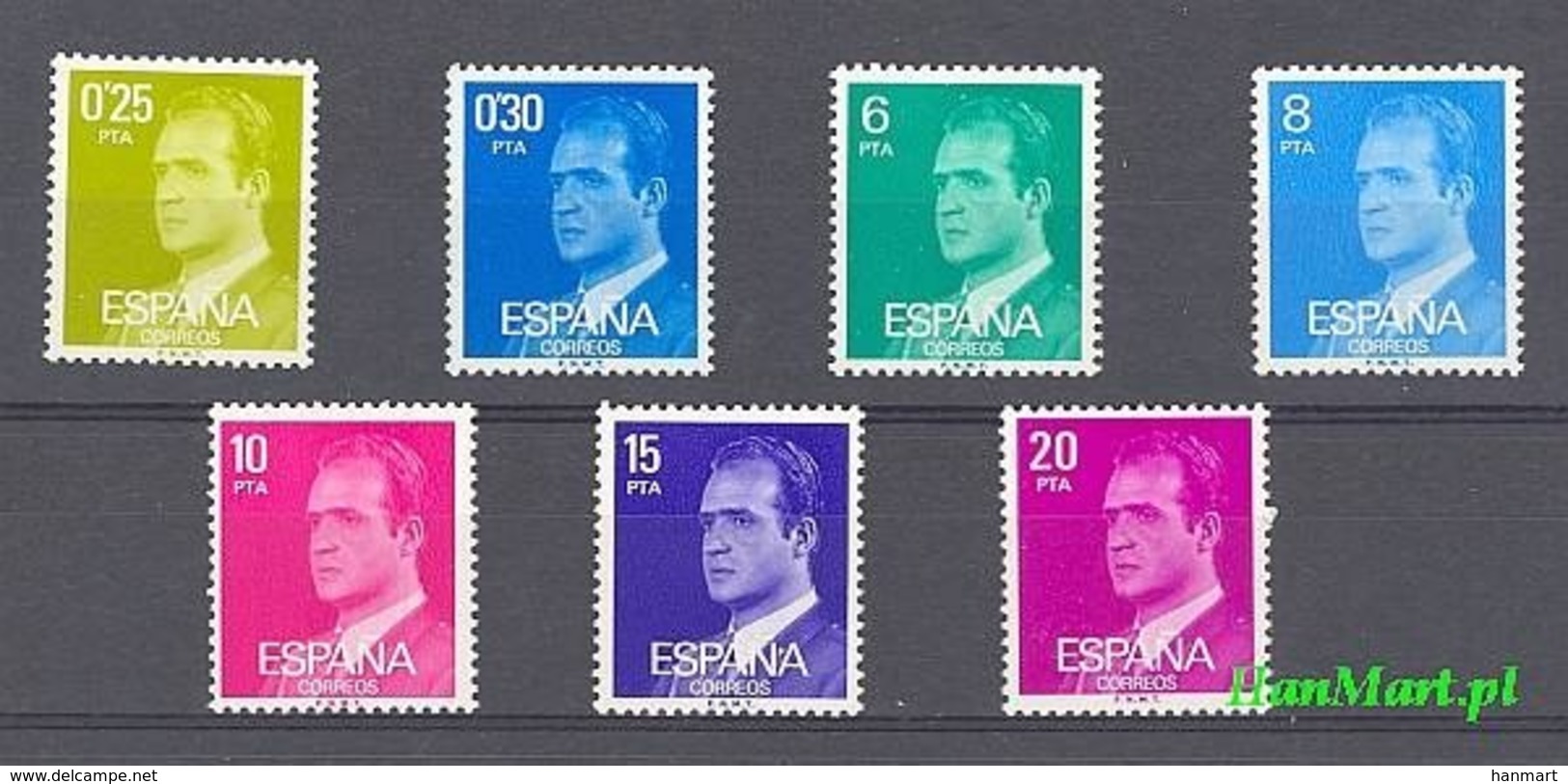 Spain 1977 Mi 2303-2309x MNH ( ZE1 SPN2303-2309x ) - Sonstige & Ohne Zuordnung