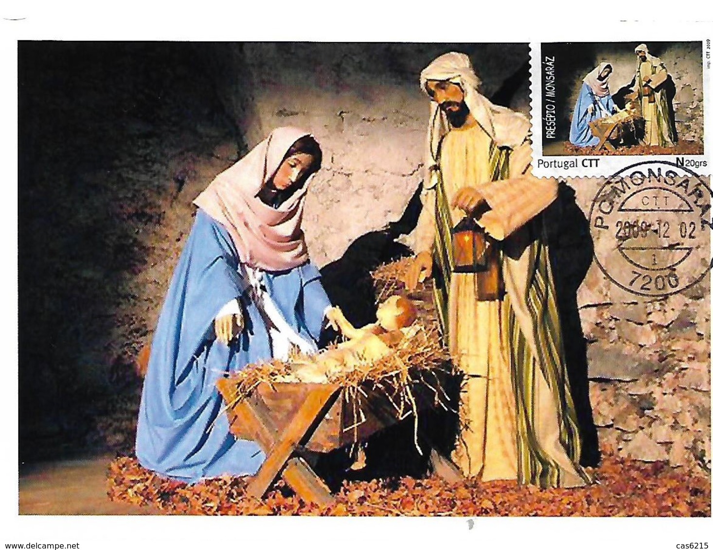 Portugal 2008 Presépio Crèche De Noël Christmas Nativity Scene Monsaraz Maxicard Carte Maximum - Christianisme