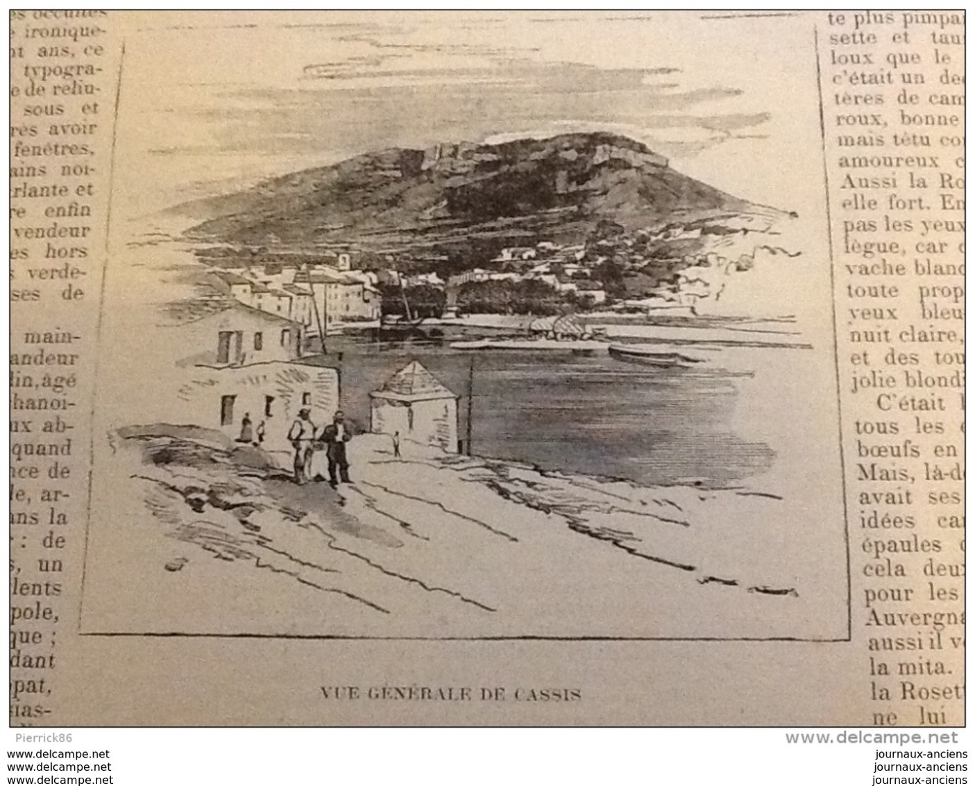 1894 CASSIS ( PROVENCE ) / VINCENT DE PAUL AU BAGNE DE MARSEILLE / AUDIER MASSILLON / GROTTE / LETTRE D'UN PROVENÇAL