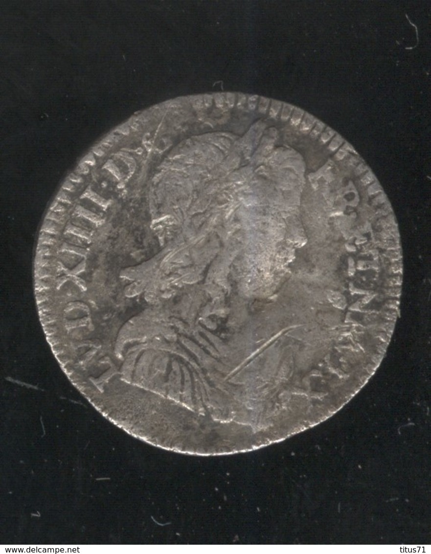 1/12ème D' écu 1656 K - Louis XIV - TB+ - Non Côté - 1643-1715 Ludwig XIV.
