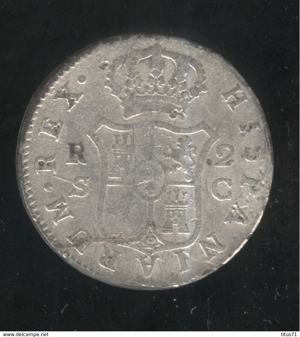 2 Réales Espagne 1788 TTB - Eerste Muntslagen