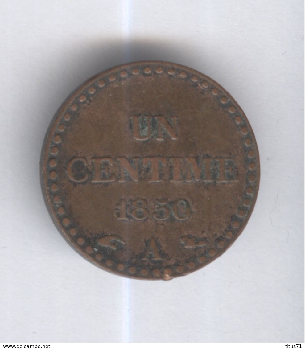 1 Centime France 1850 A - SUP - Andere & Zonder Classificatie