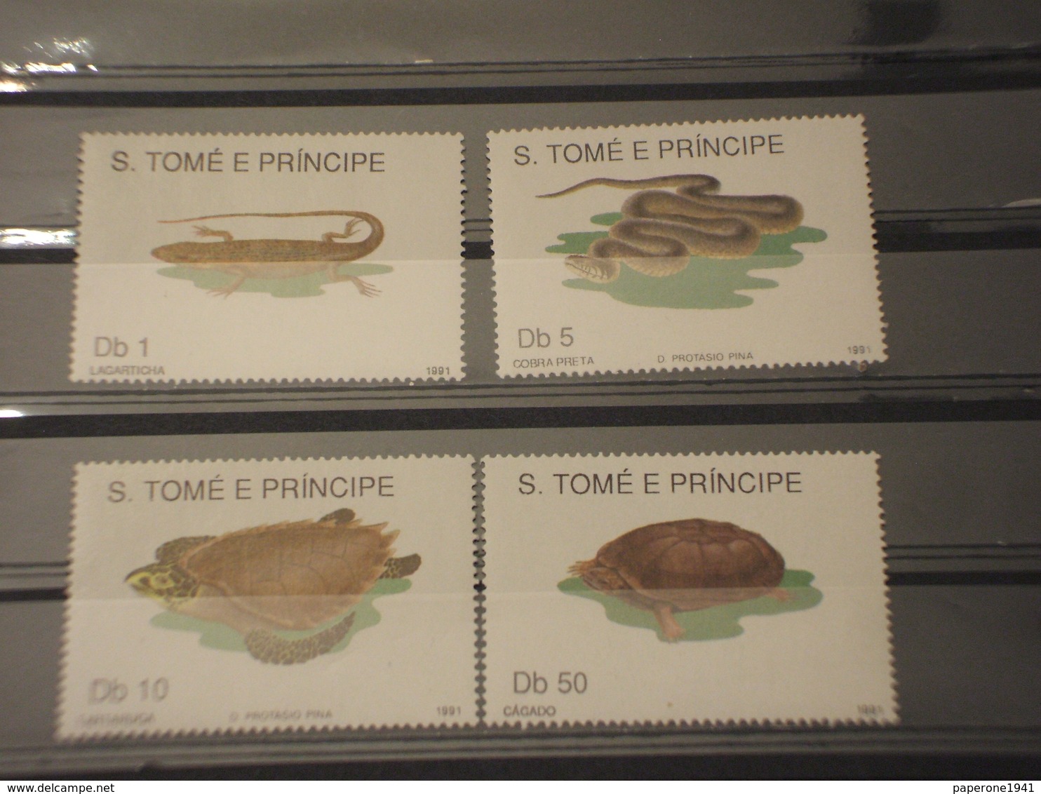 ST. TOME' E PRINCIPE - 1991 FAUNA  4 VALORI - NUOVI(++) - Sao Tomé E Principe