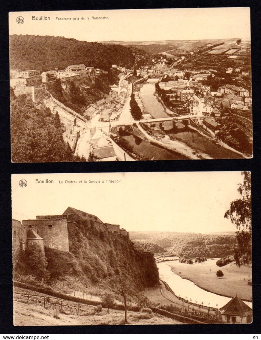 BOUILLON - 4 Cartes - Château Amerois - Tour Autriche - Ramonette - Abattoir - Bouillon