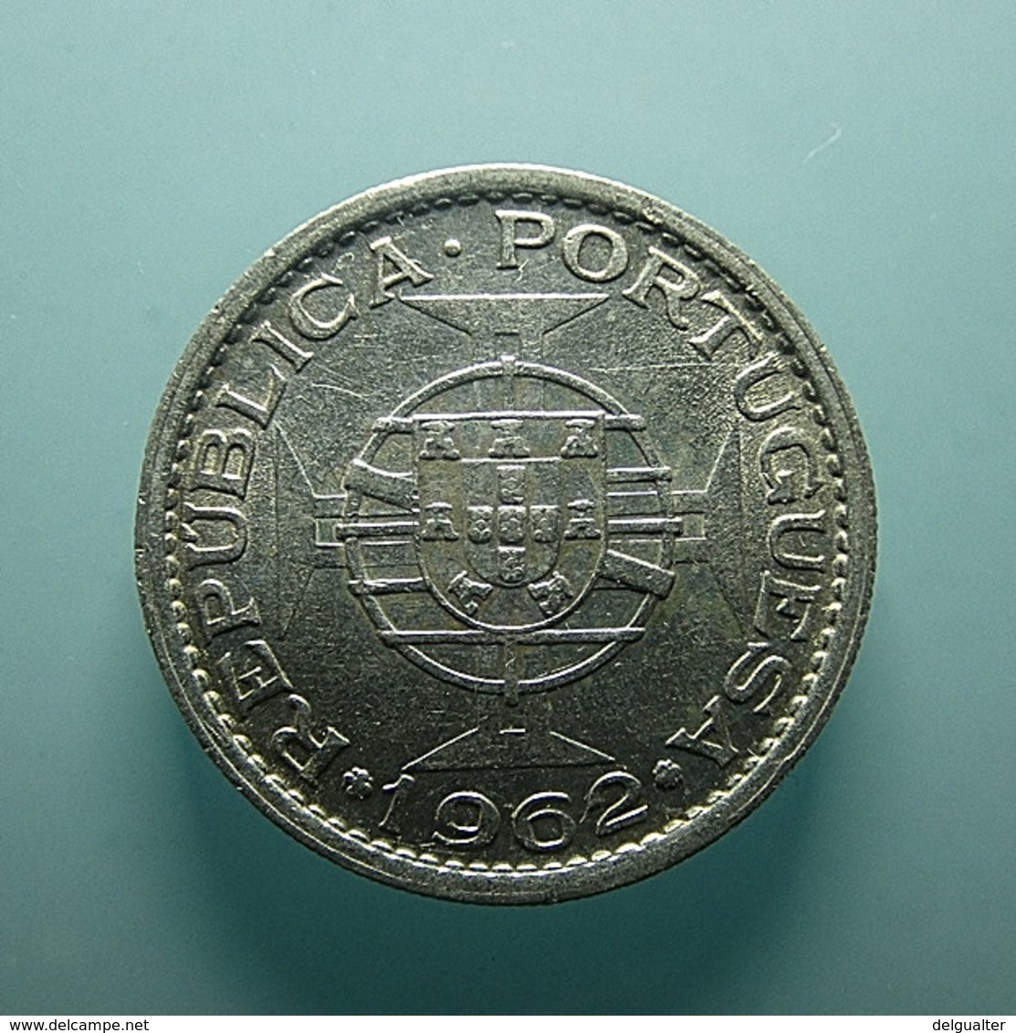 Portuguese S. Tomé E Príncipe 5 Escudos 1962 Silver - Portugal