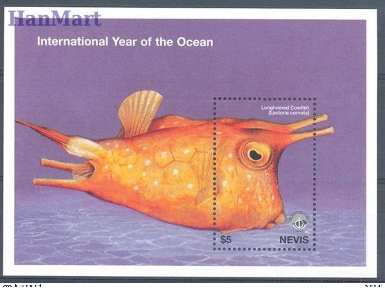 Nevis 1998 Mi Bl 145 MNH ( ZS2 NVSbl145 ) - Poissons