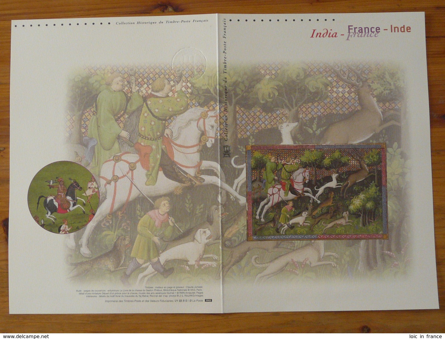 Document Officiel FDC 2003-513 émission Conjointe Joint Issue France India - Emisiones Comunes