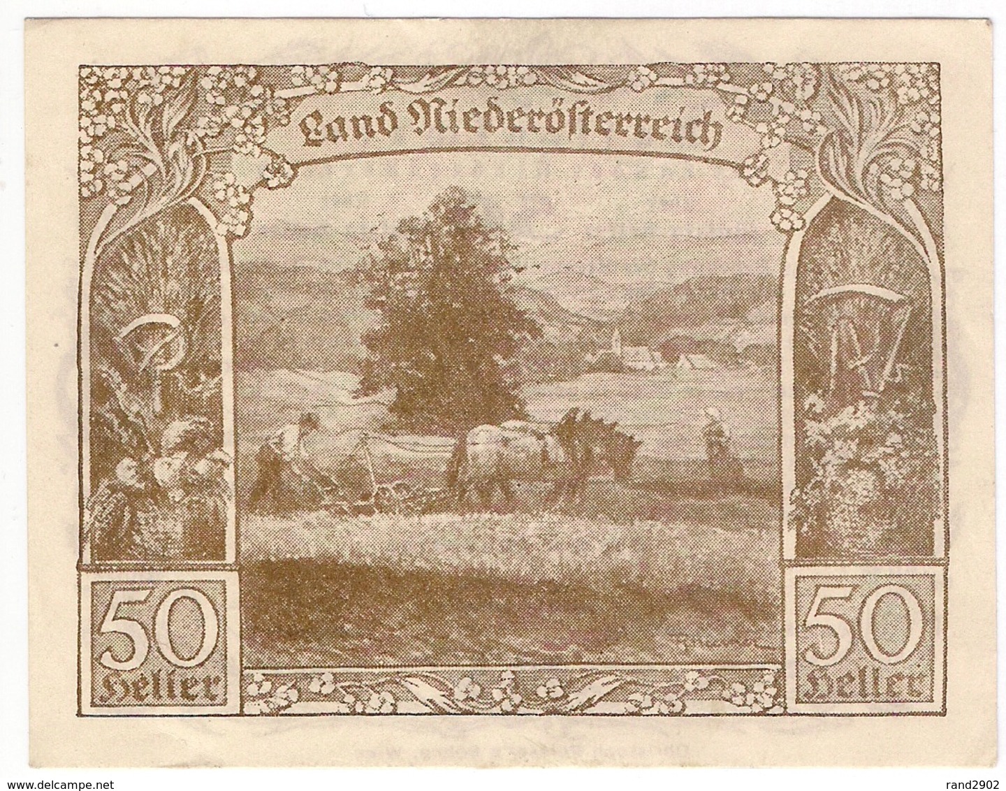 Österreich Austria Notgeld 50 HELLER FS671I NIEDEROSTERREICH /151M/ - Austria