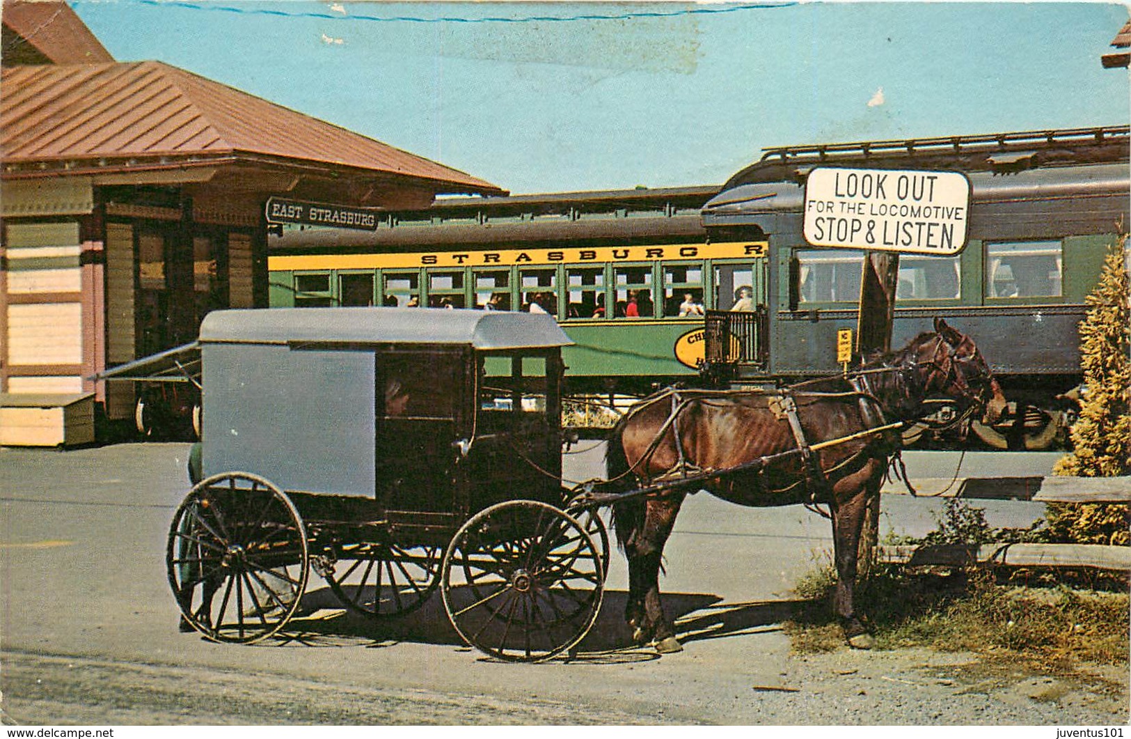 CPSM Cheval-Caléche-Charette-Amish Country       L2950 - Autres & Non Classés