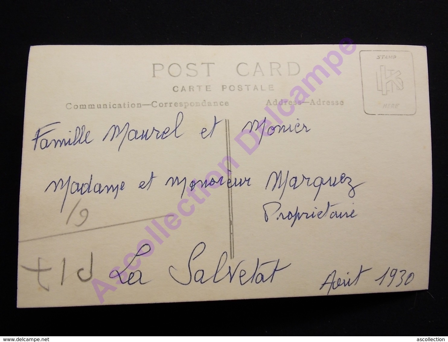 Carte Photo Genealogie Famille Maurel Et Monier Et Marquez à La Salvetat 1930 - Généalogie