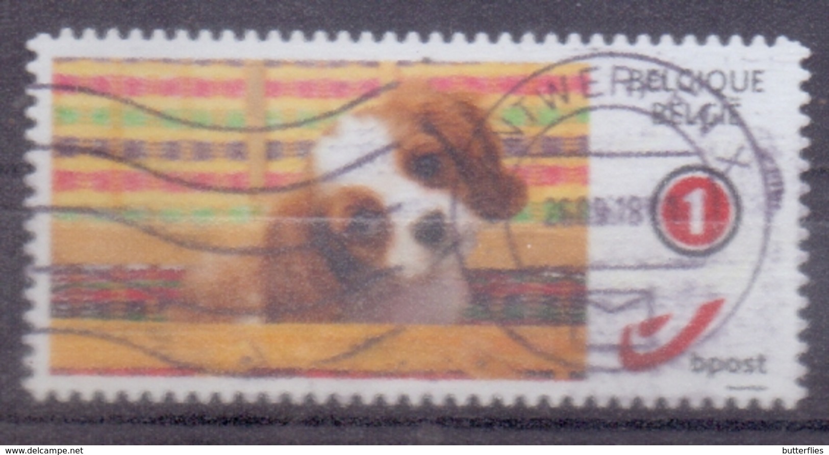 België - Duostamps  - Honden - Zonder Papierresten - Gebraucht