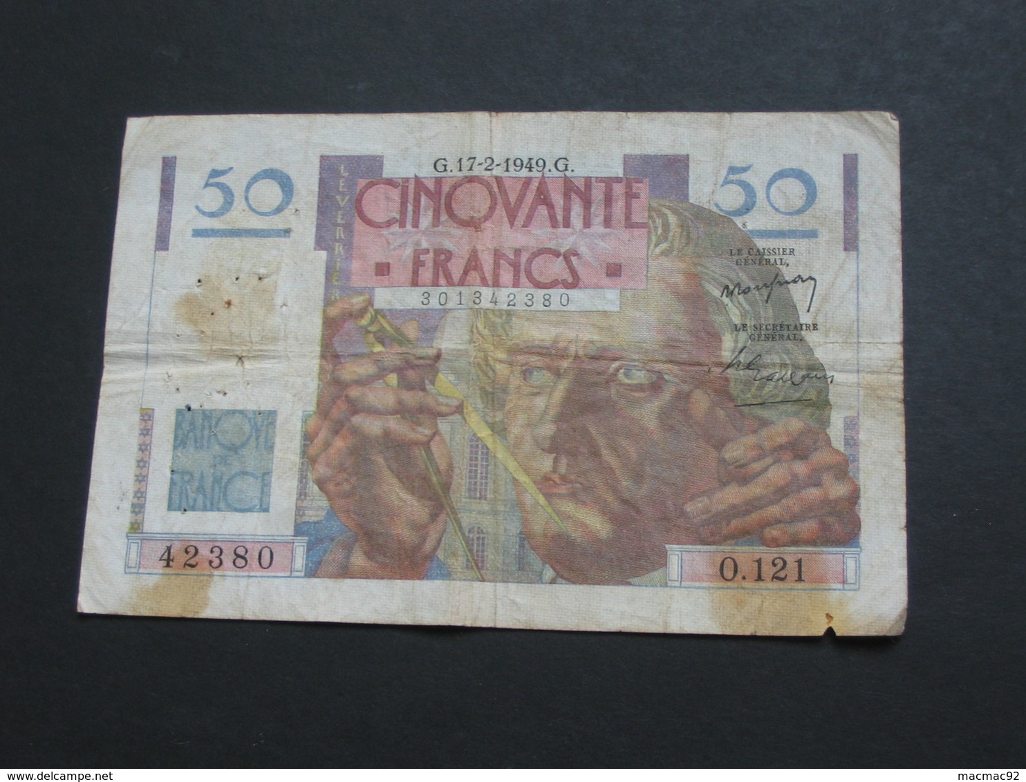 50 Francs LE VERRIER - 17-2-1949   **** EN ACHAT IMMEDIAT **** - 50 F 1946-1951 ''Le Verrier''